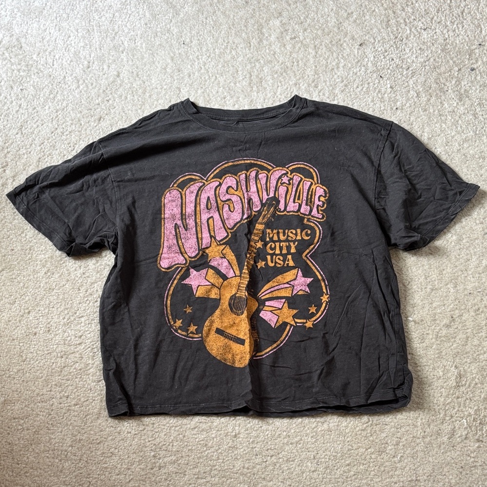 Mighty Fine Black Nashville Kids T-Shirt